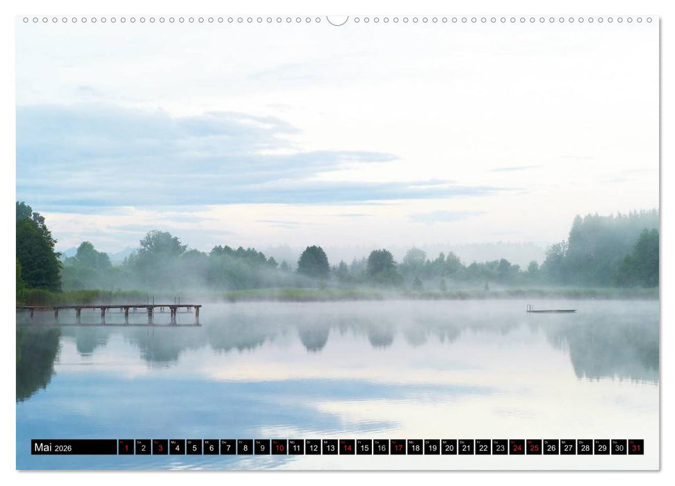 Tölzer Land und Blaues Land: Seelenlandschaften (CALVENDO Wandkalender 2026)