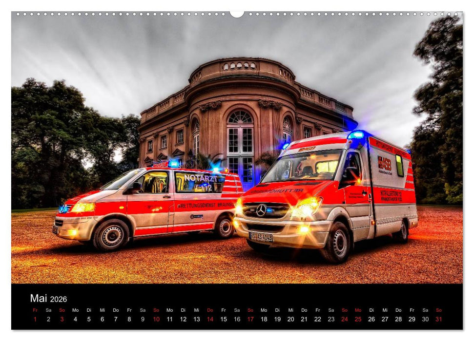 Einsatzfahrzeuge (CALVENDO Wandkalender 2026)