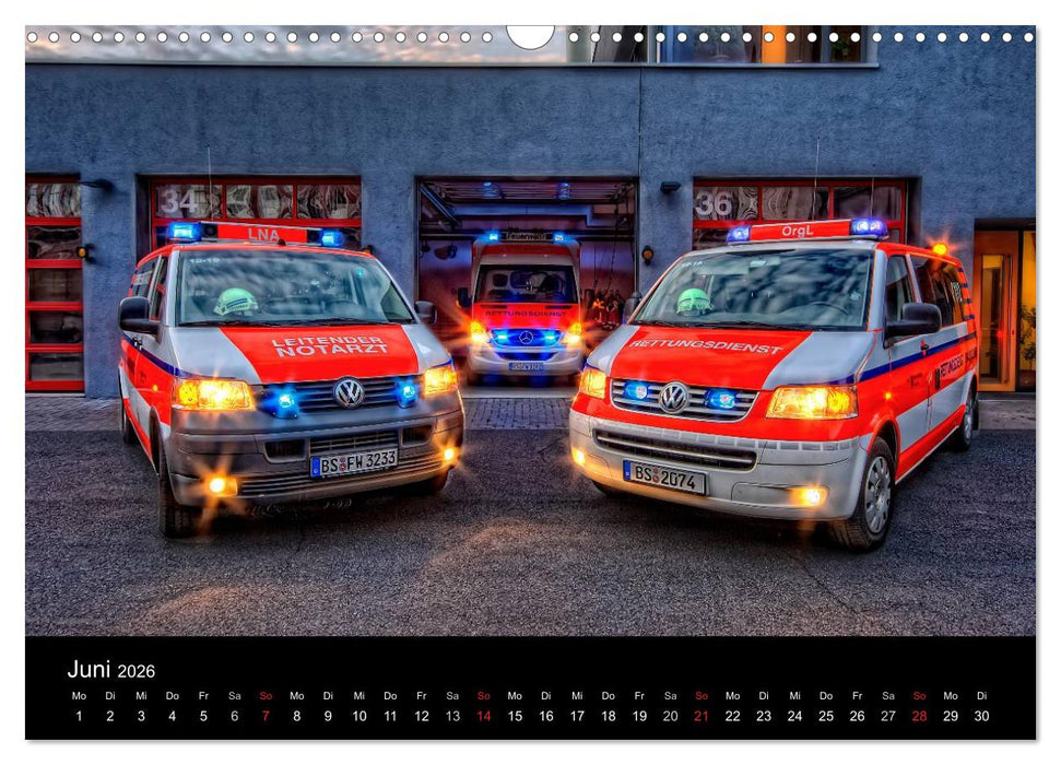 Feuerwehr Braunschweig (CALVENDO Wandkalender 2026)