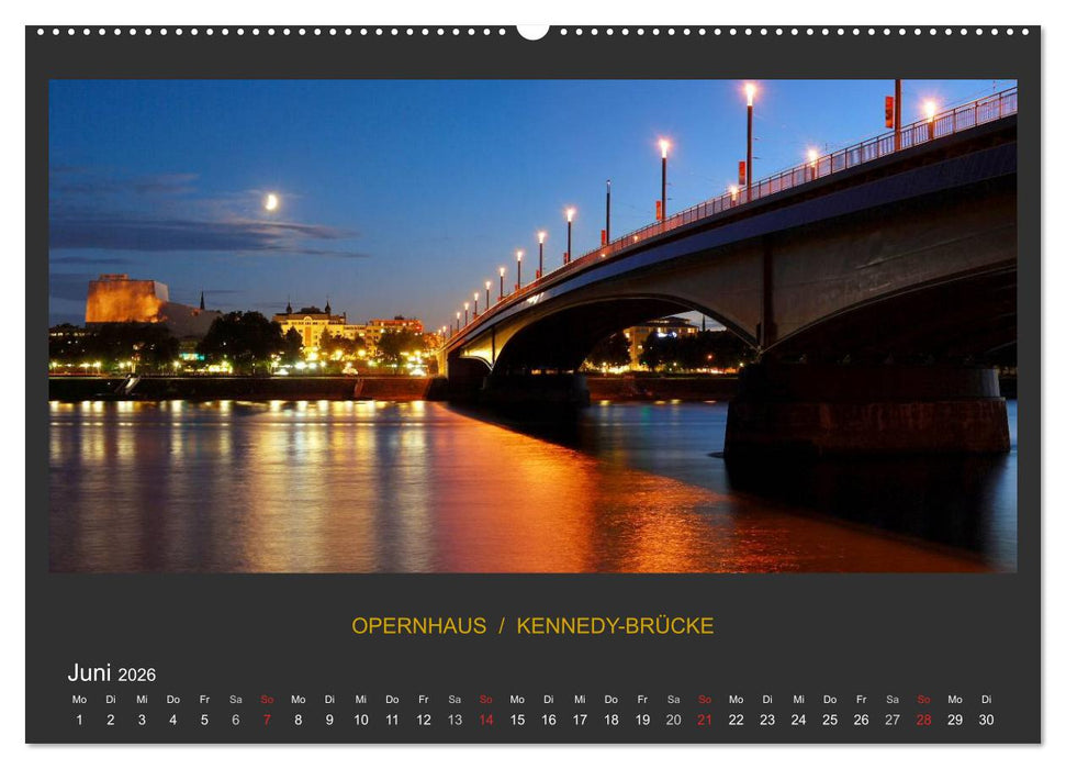 BONNER NACHTFARBEN (CALVENDO Premium Wandkalender 2026)