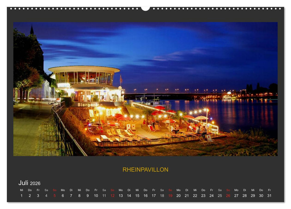 BONNER NACHTFARBEN (CALVENDO Premium Wandkalender 2026)