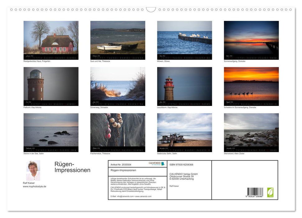 Rügen-Impressionen (CALVENDO Wandkalender 2026)