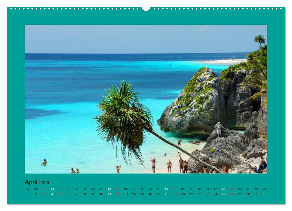 Die schönsten Strände Karibik (CALVENDO Premium Wandkalender 2026)