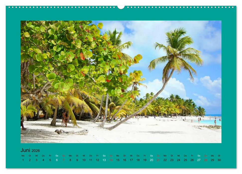 Die schönsten Strände Karibik (CALVENDO Premium Wandkalender 2026)