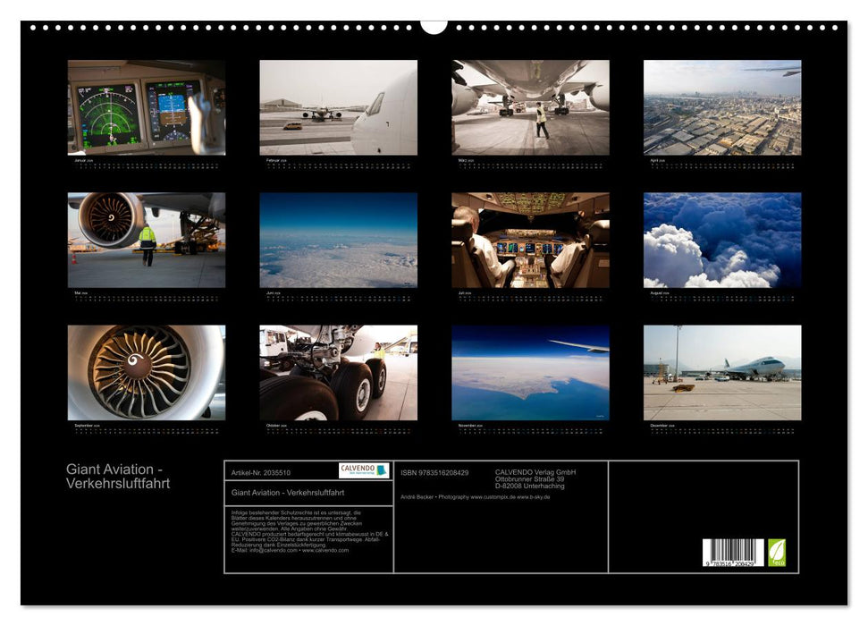 Giant Aviation - Verkehrsluftfahrt (CALVENDO Wandkalender 2026)