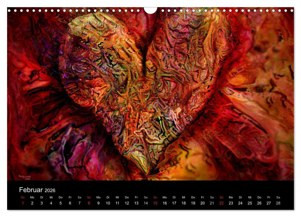 Der Herz Kalender (CALVENDO Wandkalender 2026)