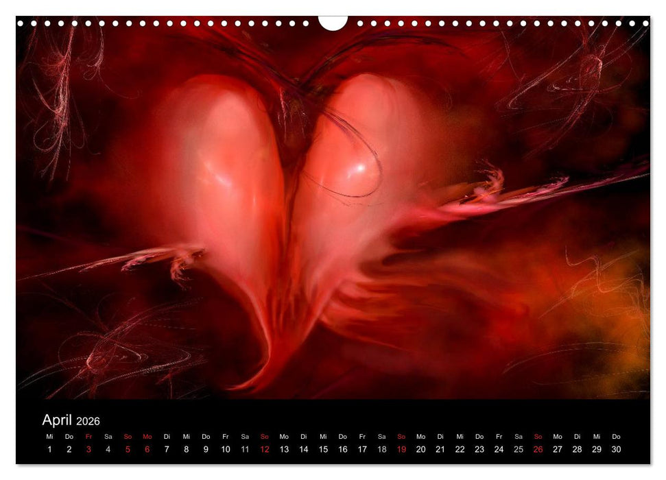 Der Herz Kalender (CALVENDO Wandkalender 2026)