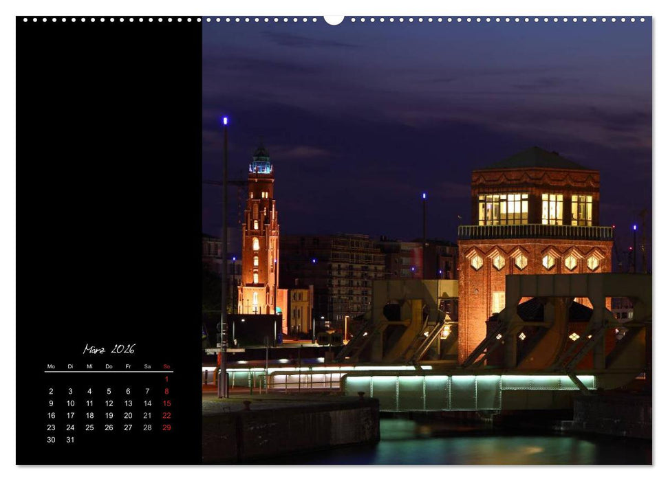 Bremerhaven Nights (CALVENDO Premium Wandkalender 2026)