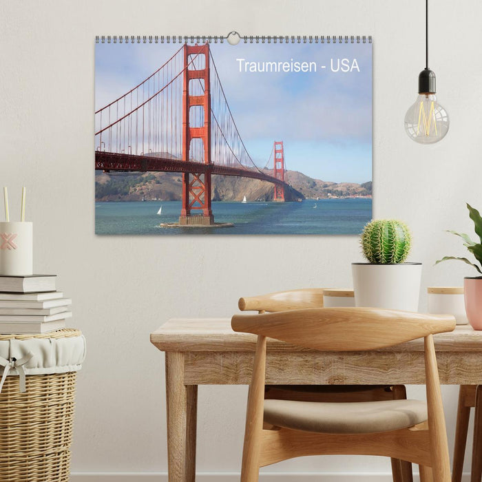 Traumreisen USA (CALVENDO Wandkalender 2026)