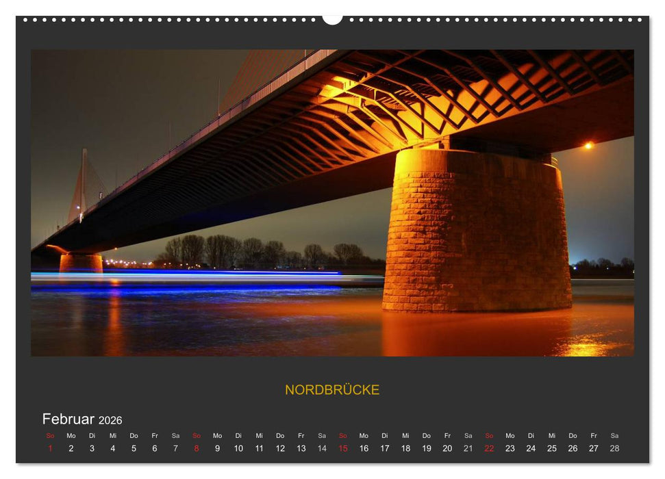 BONNER NACHTFARBEN (CALVENDO Wandkalender 2026)