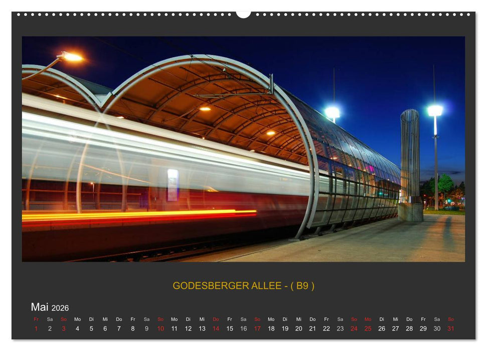 BONNER NACHTFARBEN (CALVENDO Wandkalender 2026)