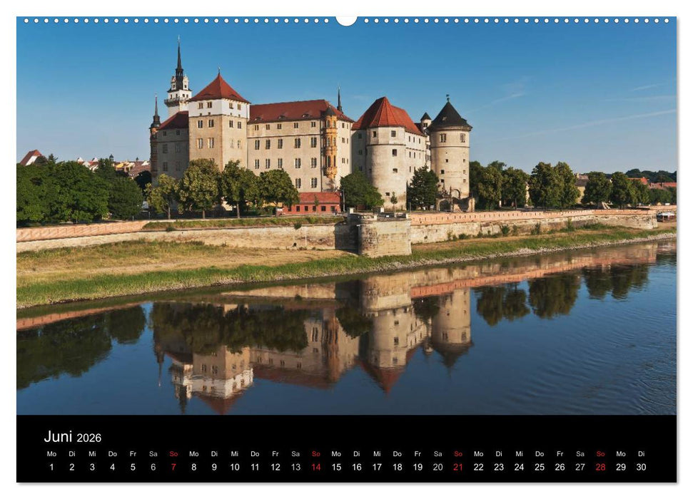 Sächsische Burgen und Schlösser (CALVENDO Wandkalender 2026)