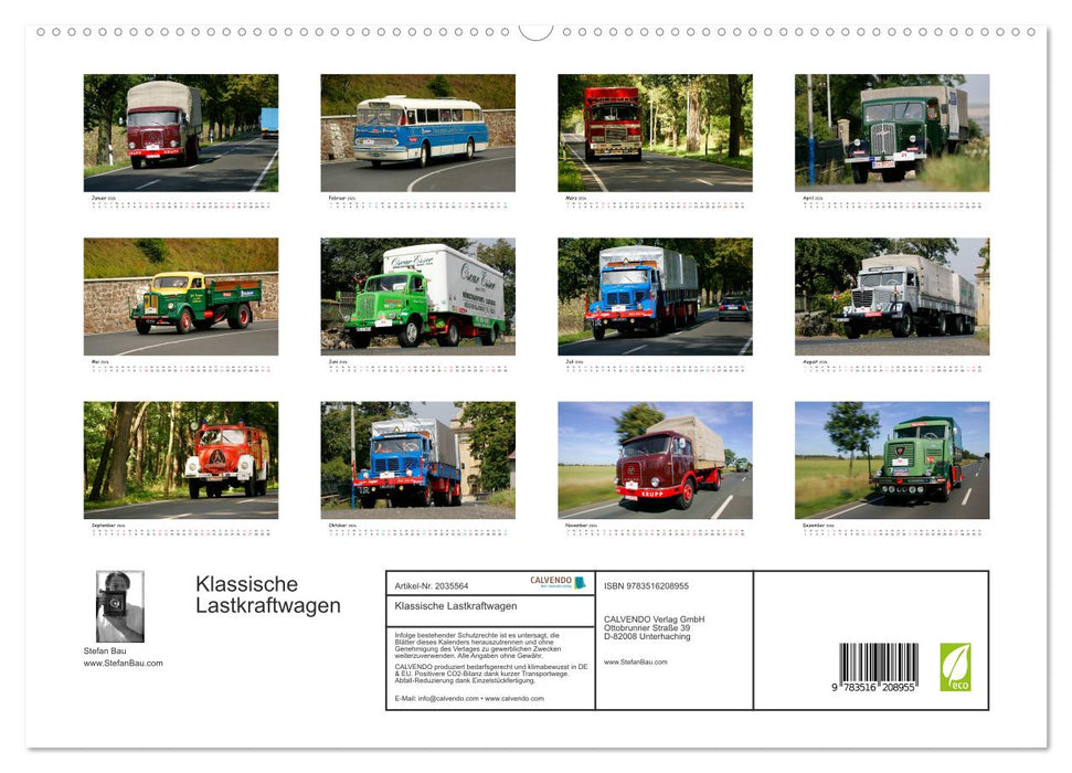 Klassische Lastkraftwagen (CALVENDO Premium Wandkalender 2026)