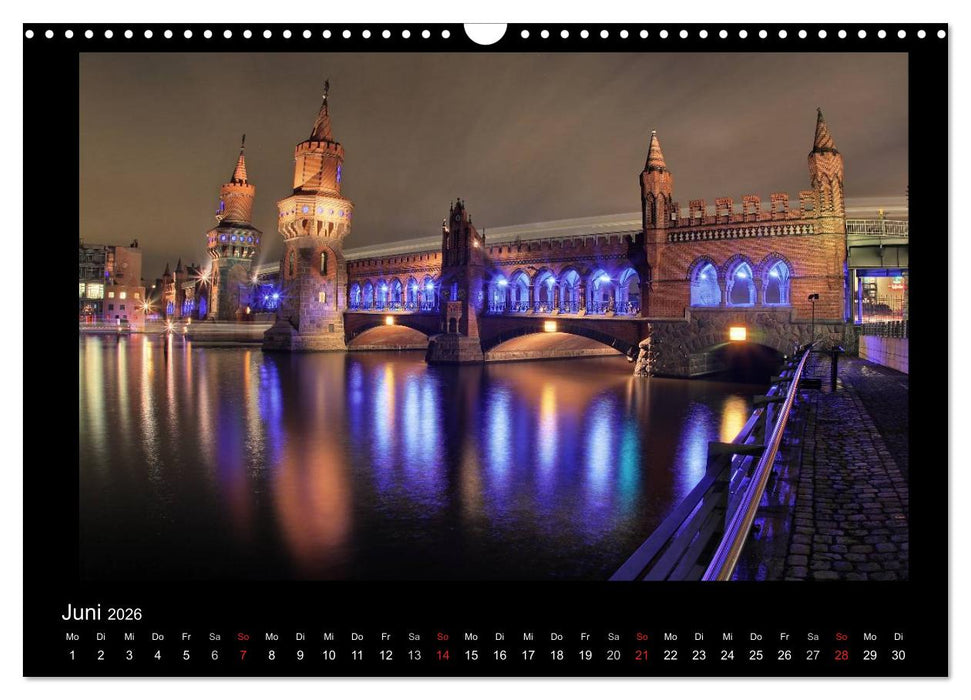 Berlin bei Nacht 2026 (CALVENDO Wandkalender 2026)