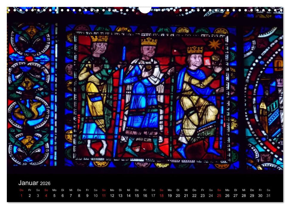 Bilder aus Licht - Notre Dame de Chartres (CALVENDO Wandkalender 2026)