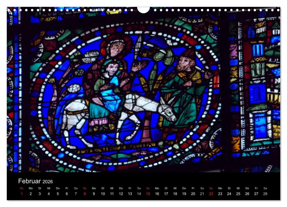 Bilder aus Licht - Notre Dame de Chartres (CALVENDO Wandkalender 2026)