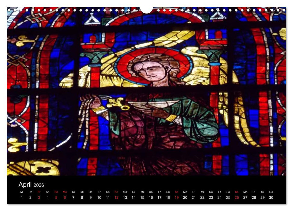 Bilder aus Licht - Notre Dame de Chartres (CALVENDO Wandkalender 2026)