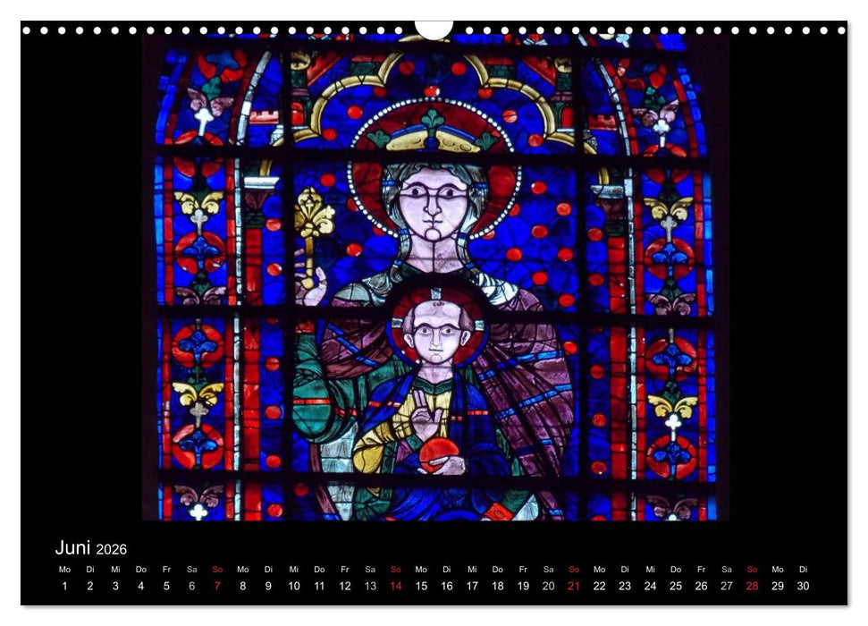 Bilder aus Licht - Notre Dame de Chartres (CALVENDO Wandkalender 2026)