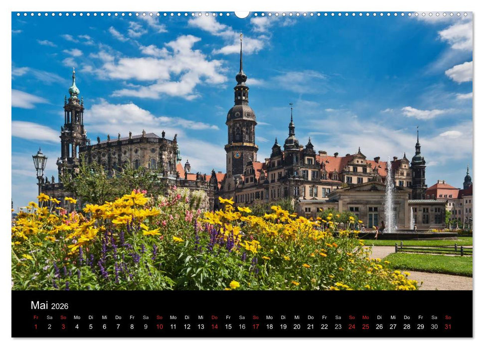 Dresden, das Florenz an der Elbe (CALVENDO Wandkalender 2026)