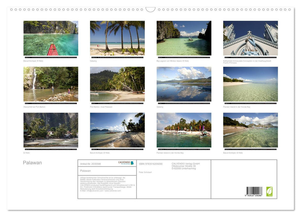 Palawan (CALVENDO Wandkalender 2026)