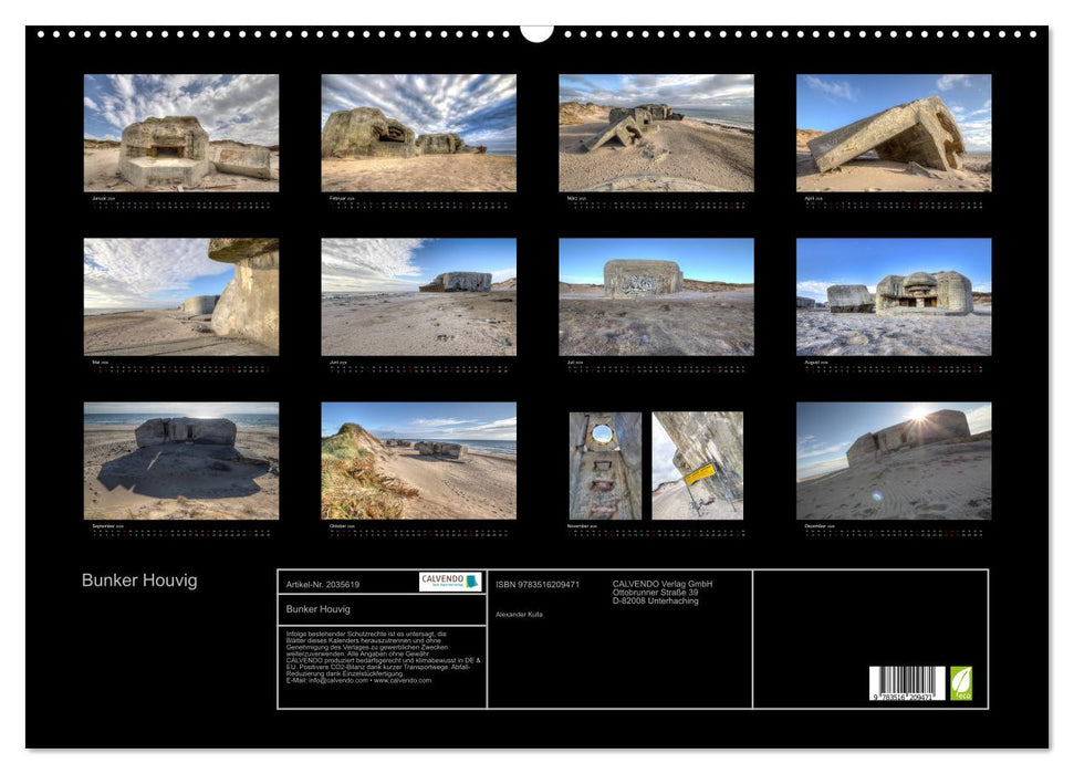 Bunker Houvig (CALVENDO Wandkalender 2026)