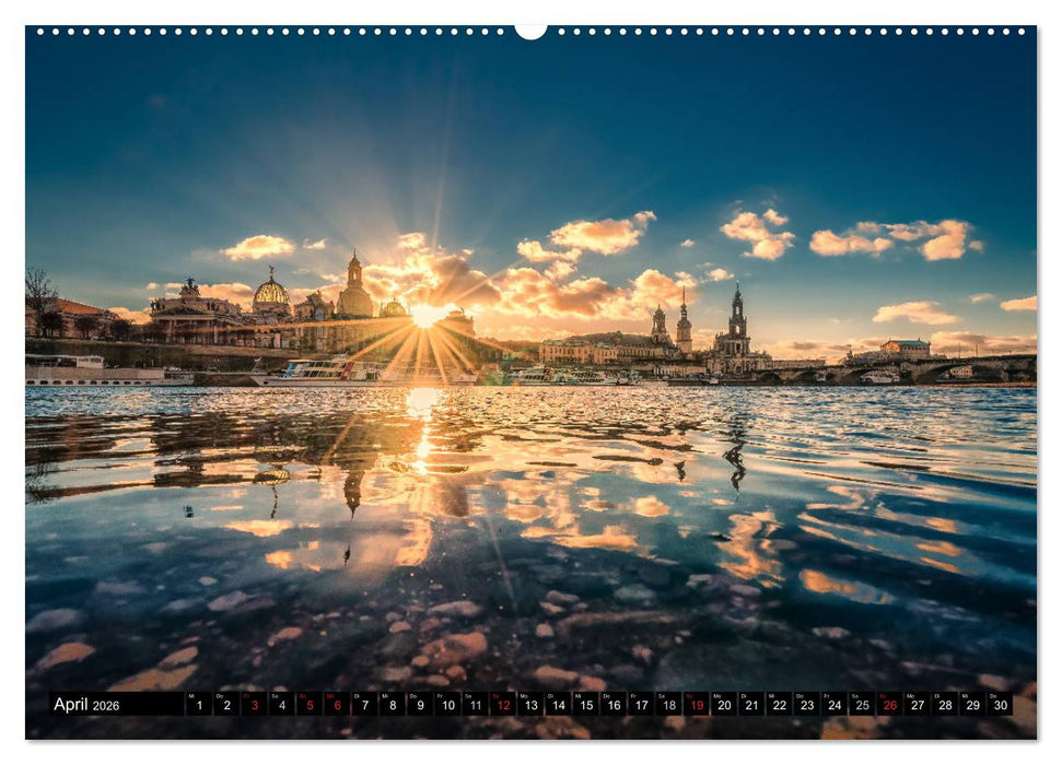 Barockperle Dresden (CALVENDO Premium Wandkalender 2026)