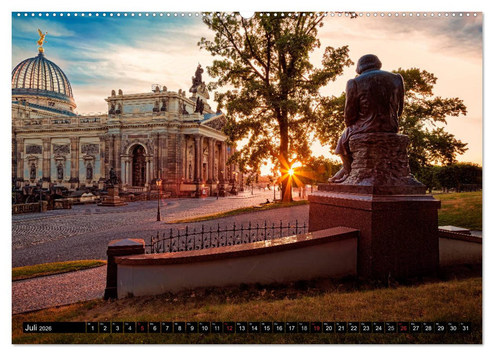 Barockperle Dresden (CALVENDO Premium Wandkalender 2026)