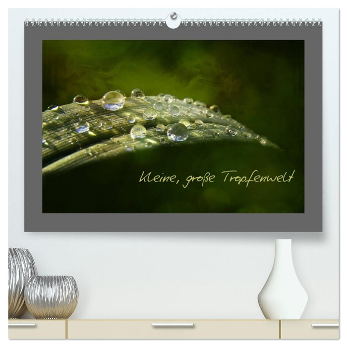 Kleine, große Tropfenwelt (CALVENDO Premium Wandkalender 2026)