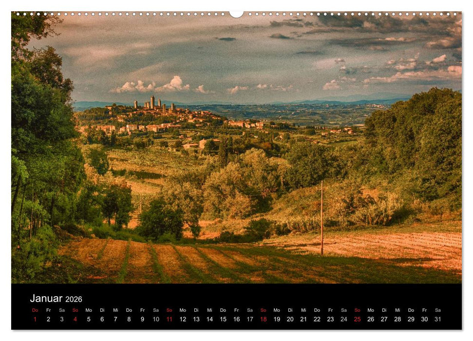 Bella Italia – Impressionen aus der Toskana und Ligurien (CALVENDO Premium Wandkalender 2026)