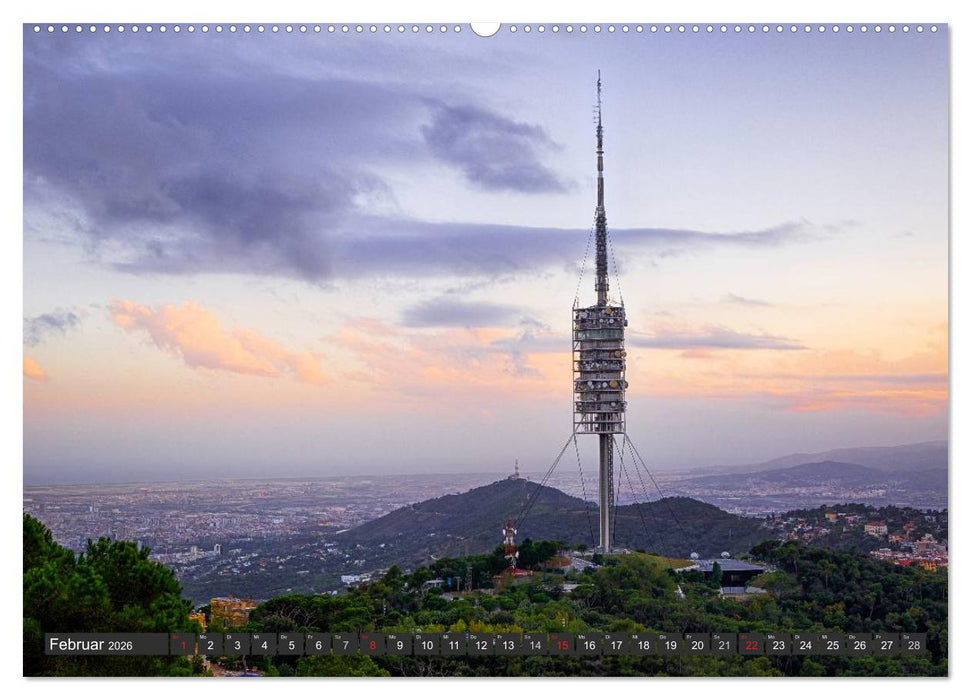 Metropole Barcelona (CALVENDO Premium Wandkalender 2026)
