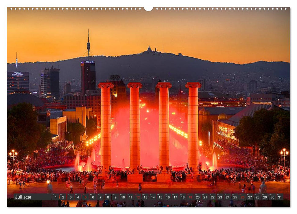 Metropole Barcelona (CALVENDO Premium Wandkalender 2026)