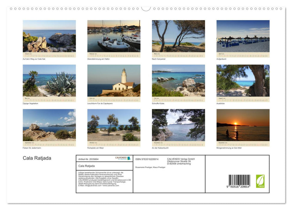 Cala Ratjada (CALVENDO Premium Wandkalender 2026)