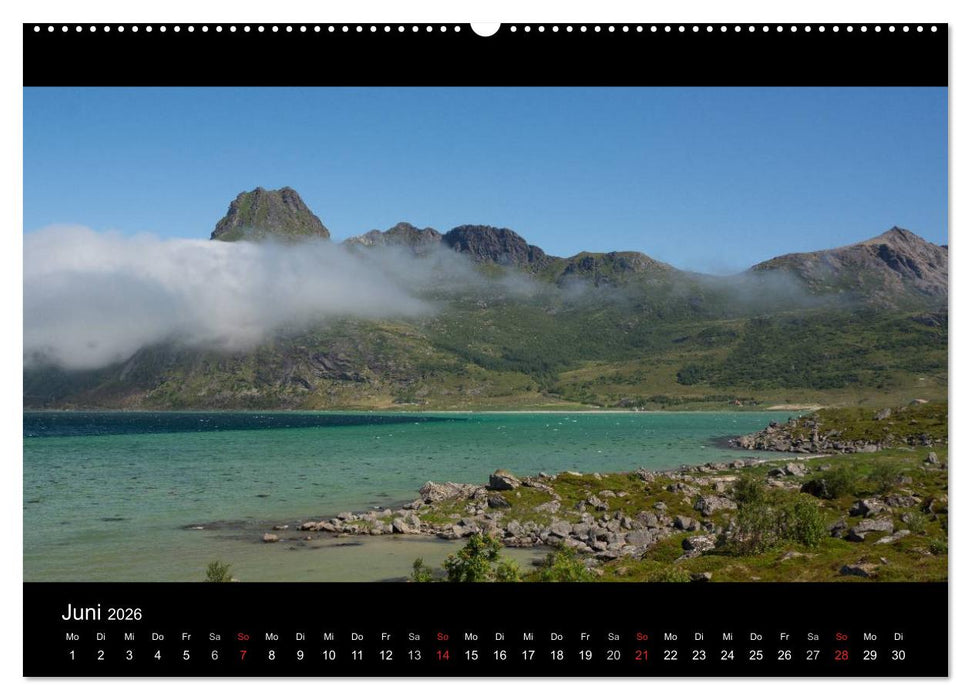 Sommer auf den Lofoten (CALVENDO Wandkalender 2026)