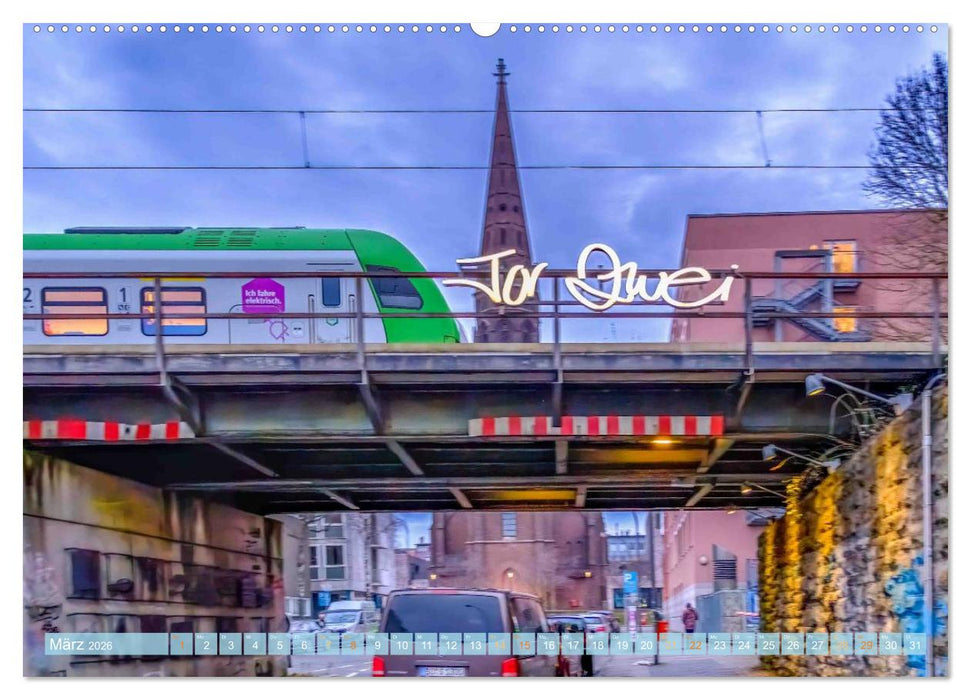 KunstLichtTore in Bochum - und Brücken, die es werden sollten (CALVENDO Wandkalender 2026)