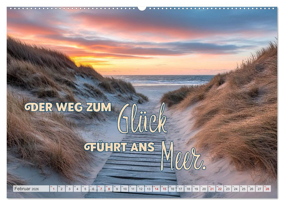 KÜSTENZAUBER Sehnsucht nach Meer (CALVENDO Wandkalender 2026)