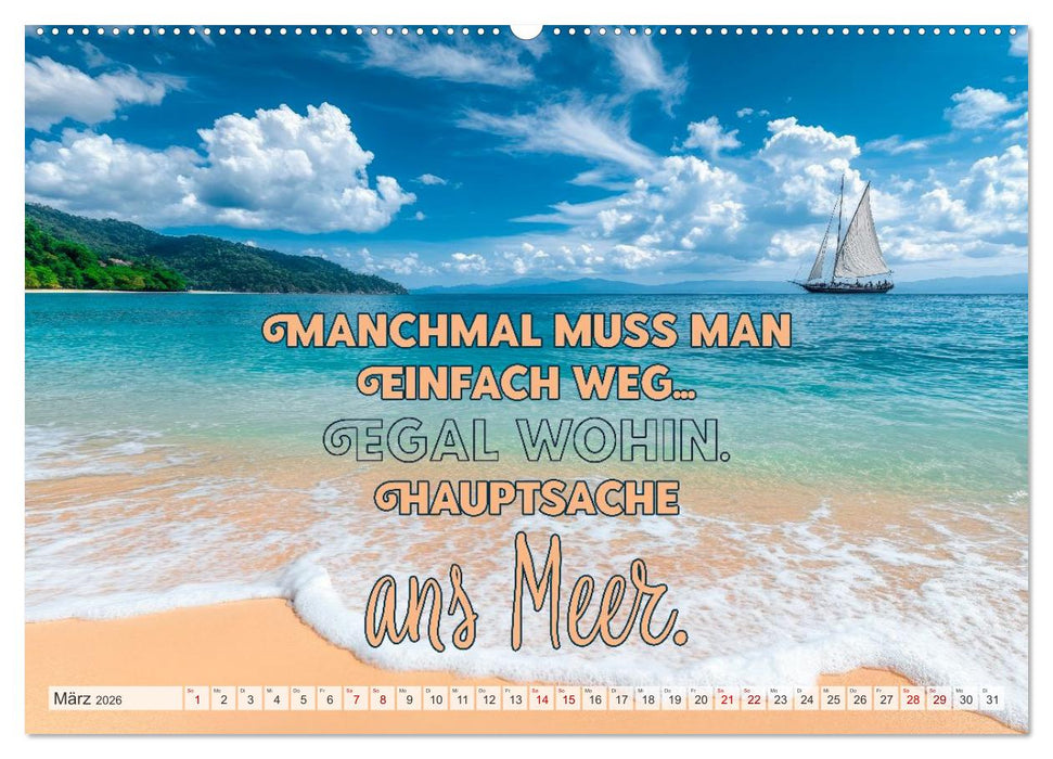 KÜSTENZAUBER Sehnsucht nach Meer (CALVENDO Wandkalender 2026)