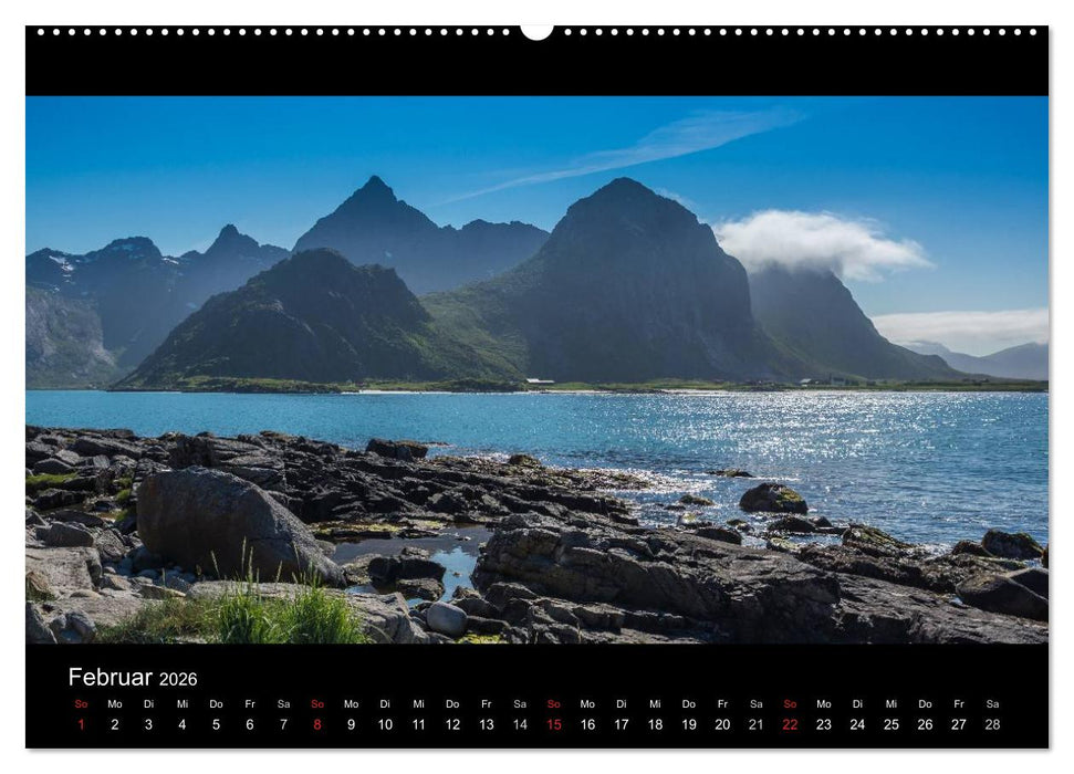 Sommer auf den Lofoten (CALVENDO Premium Wandkalender 2026)
