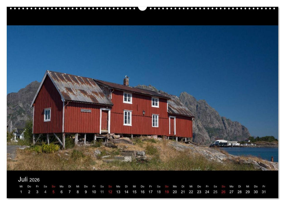 Sommer auf den Lofoten (CALVENDO Premium Wandkalender 2026)