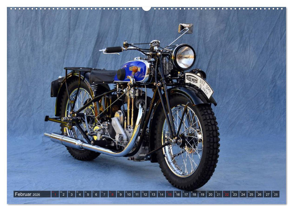 Deutsche Motorrad Oldtimer (CALVENDO Premium Wandkalender 2026)