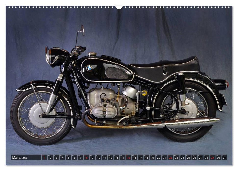 Deutsche Motorrad Oldtimer (CALVENDO Premium Wandkalender 2026)
