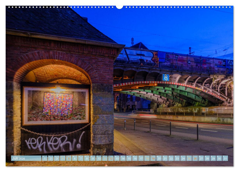 KunstLichtTore in Bochum - und Brücken, die es werden sollten (CALVENDO Premium Wandkalender 2026)