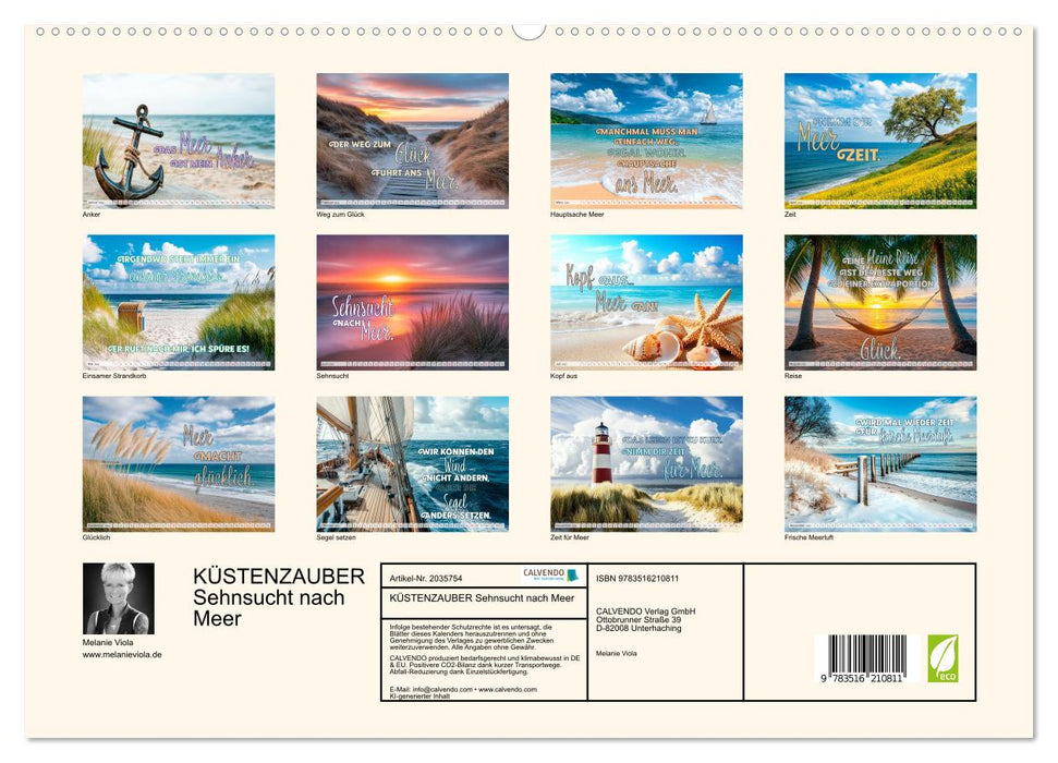 KÜSTENZAUBER Sehnsucht nach Meer (CALVENDO Premium Wandkalender 2026)