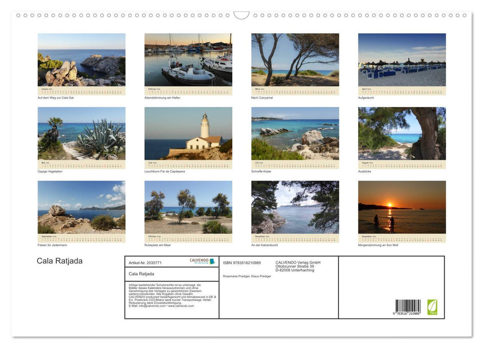 Cala Ratjada (CALVENDO Wandkalender 2026)
