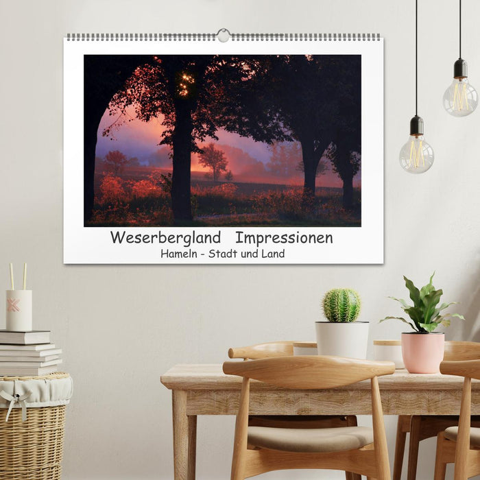Weserbergland Impressionen (CALVENDO Wandkalender 2026)