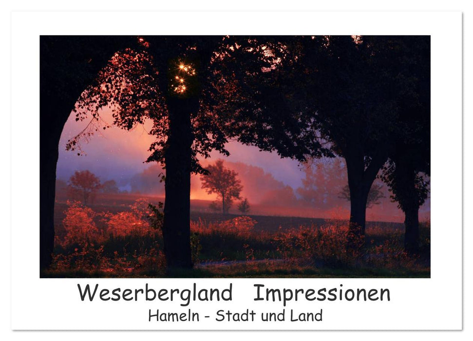 Weserbergland Impressionen (CALVENDO Wandkalender 2026)