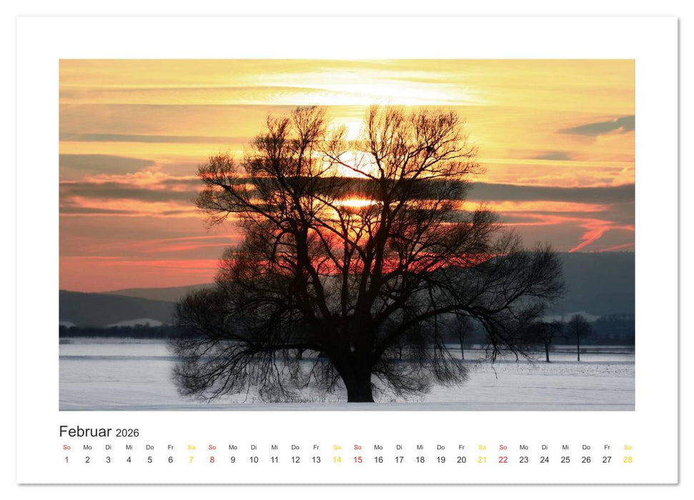 Weserbergland Impressionen (CALVENDO Wandkalender 2026)