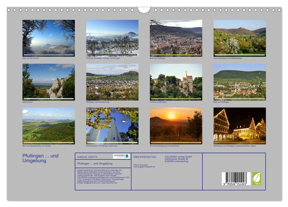 Pfullingen ... und Umgebung (CALVENDO Wandkalender 2026)