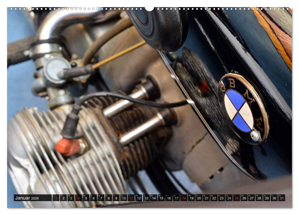 BMW R 51/3 Gespann (CALVENDO Premium Wandkalender 2026)