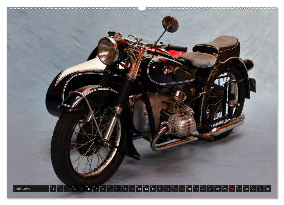 BMW R 51/3 Gespann (CALVENDO Premium Wandkalender 2026)