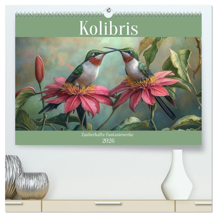 Kolibris - Zauberhafte Fantasiewerke (CALVENDO Premium Wandkalender 2026)